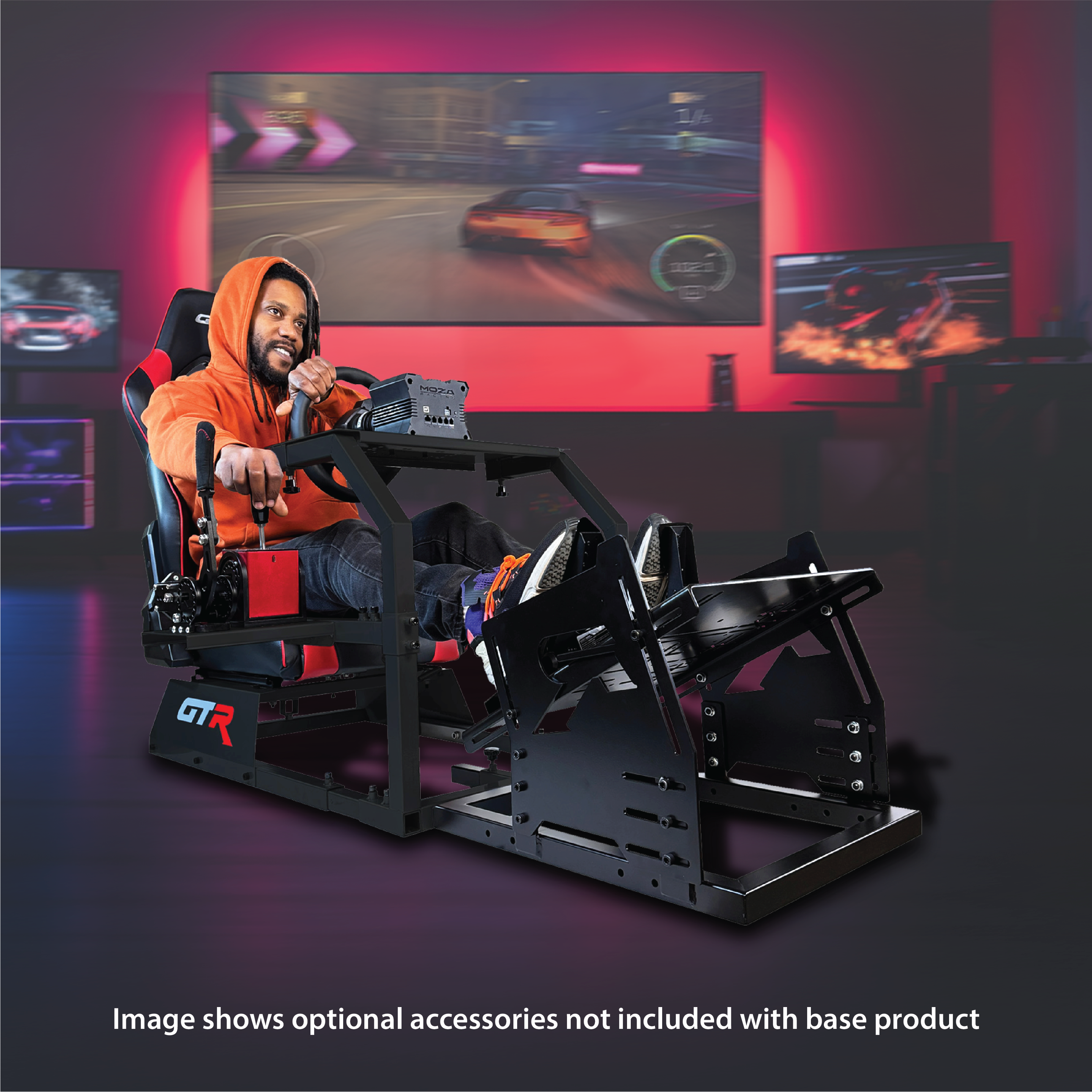 Image shows optional accessories not included with base product