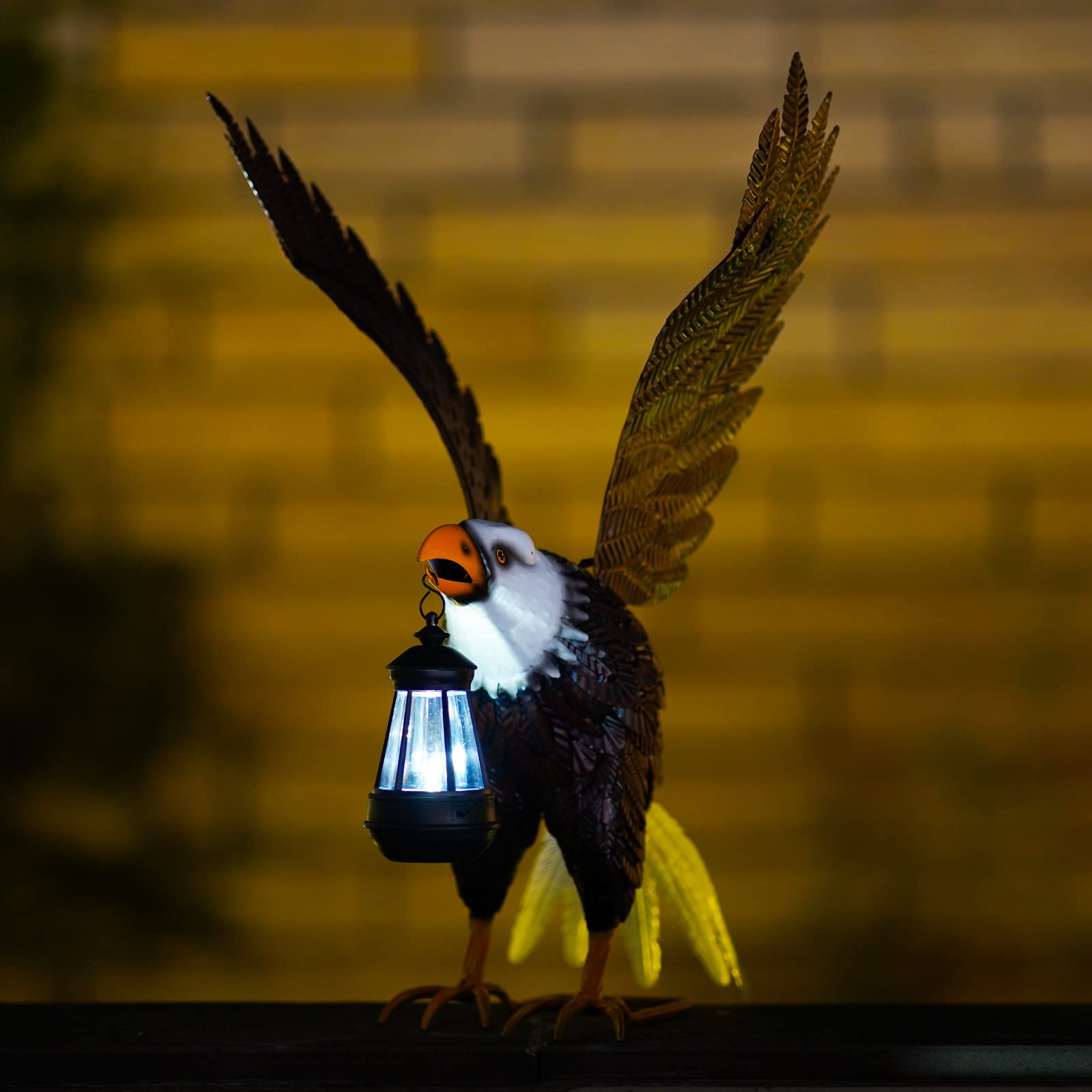 Alt View 2. Refined Abode Design - Metal Bald Eagle Large Outdoor Statues Yard Decorations Garden Sculptures & Gifts.