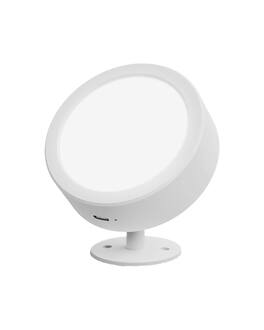 EZVALO - 1 Pack Rotation Dimmable Cordless Wall Mounted Light LED Wall Sconce Smart Recessed Lighting with Remote-3 Temps - White