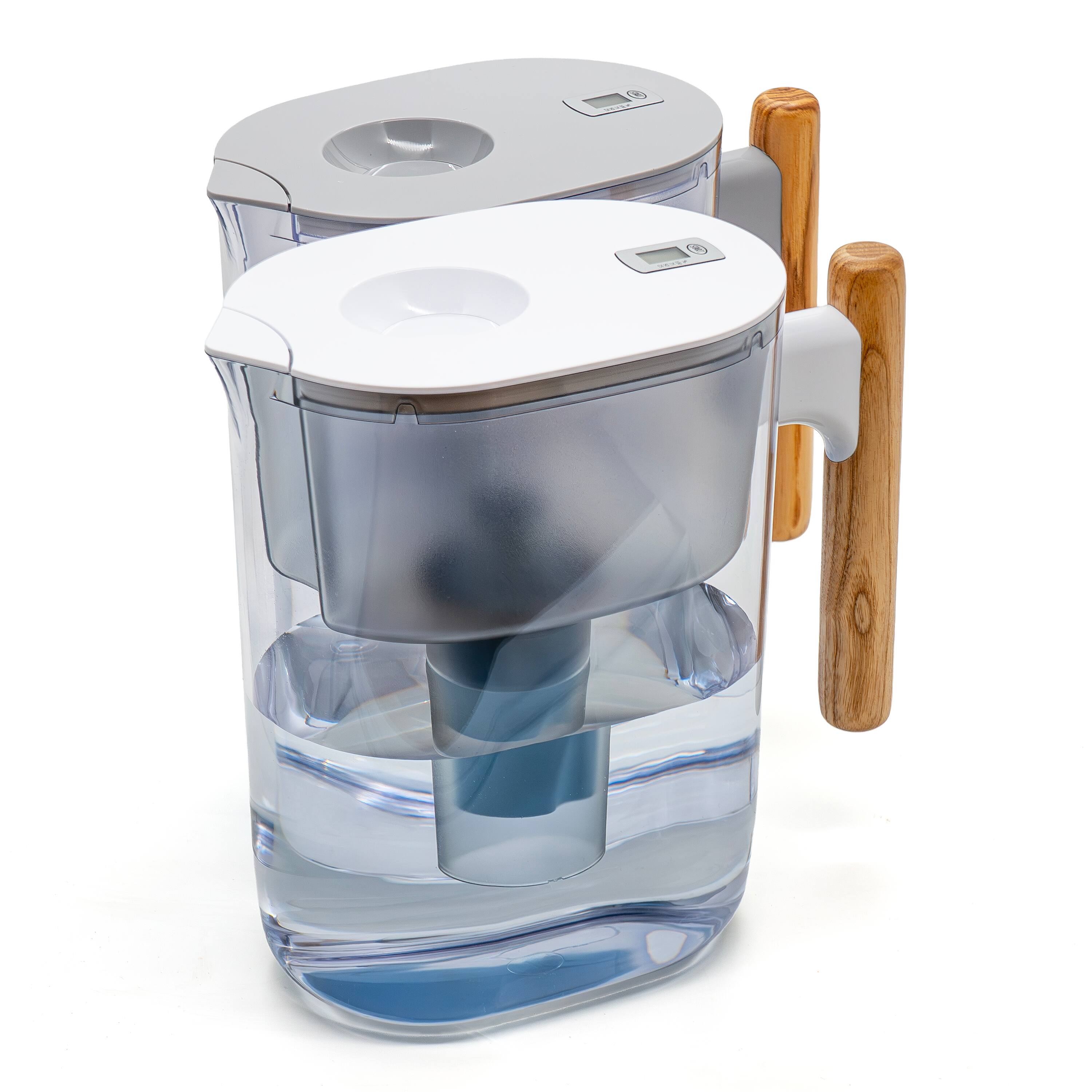 Back. FC Design - Freco 16 Cup/3.8L Water Filter Pitcher – 1 Elite Long Life Brita Compatible Filter, NSF42/53 Certified, BPA Free – Grey.