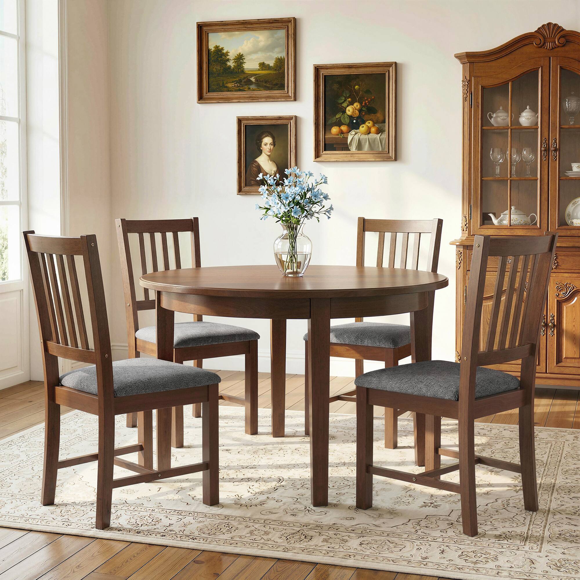 Alt View 8. Homcom - of 2 Dining Chairs - Gray.