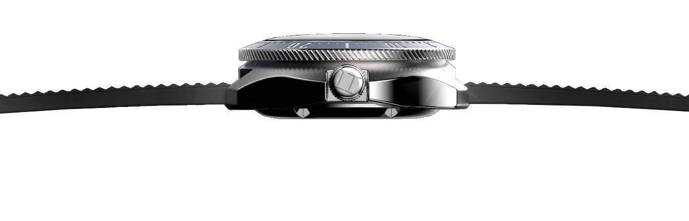 Alt View 2. RATIO - FreeDiver X Ocean Blue With Blue Ceramic Inlay Automatic RTX003 200M Men's Watch - Blue and Black.