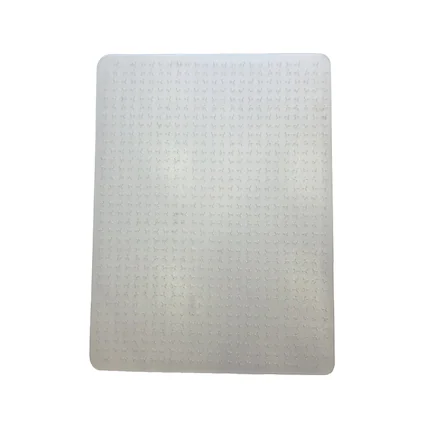 Front. Floortex - Cleartex TrYlok Carpet Chair Mat, 29" x 47", Designed for Low Pile Carpet, Clear (NRCMFLVT0001) - Clear.