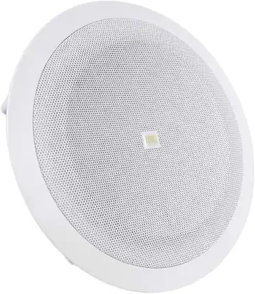 Front. JBL - JBL 8128 | 8-inch, Full-range, In-Ceiling Loudspeaker - White.