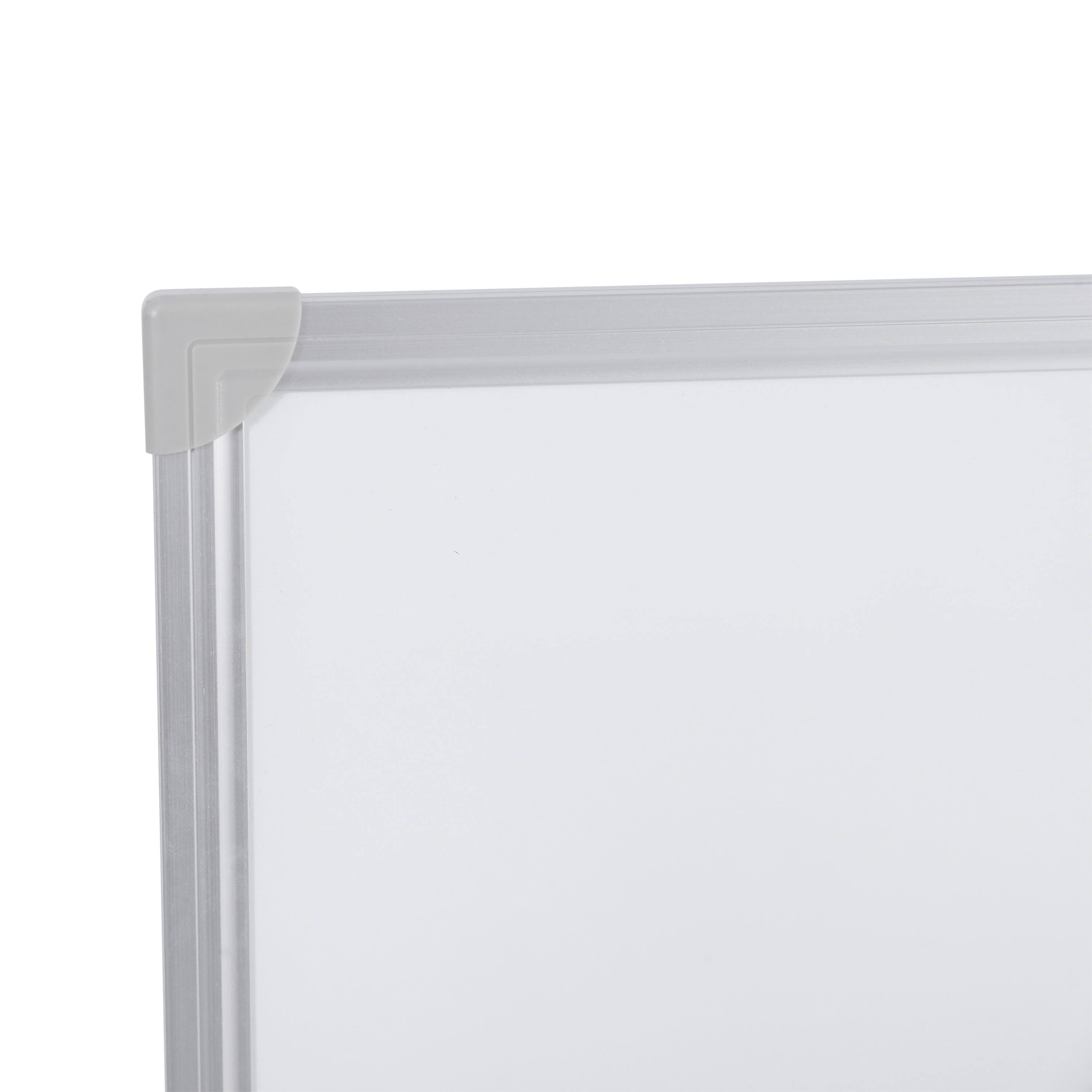 Alt View 10. Emma + Oliver - Magnetic Dry Erase Board for Wall with Tray and Aluminum Frame - White.