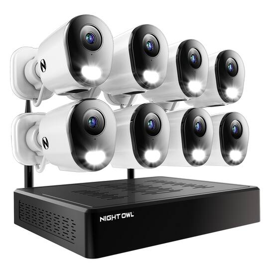 Night Owl 10-Channel, 8-Camera Indoor/Outdoor Wireless 2K 1TB