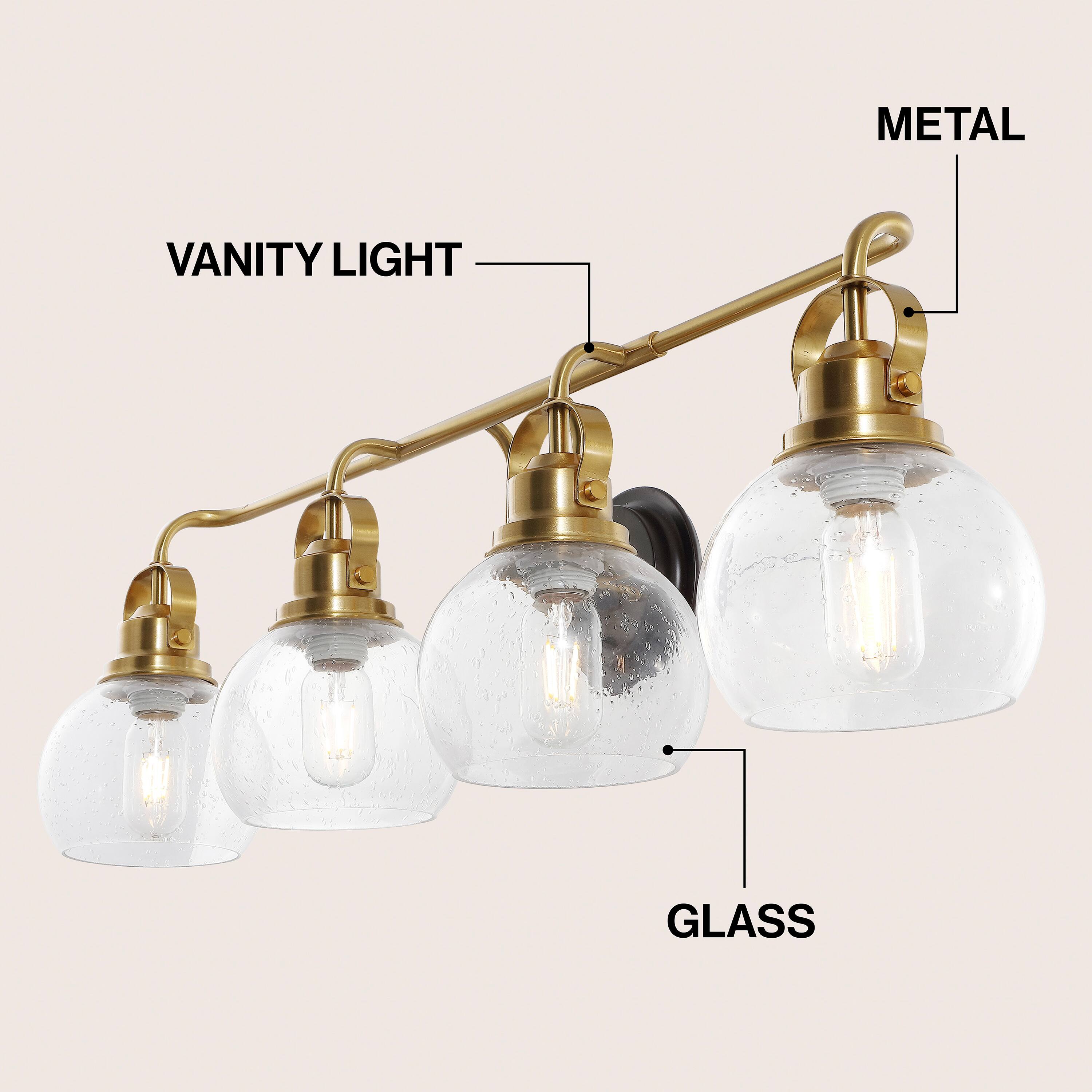 Vanity Light Metal Glass