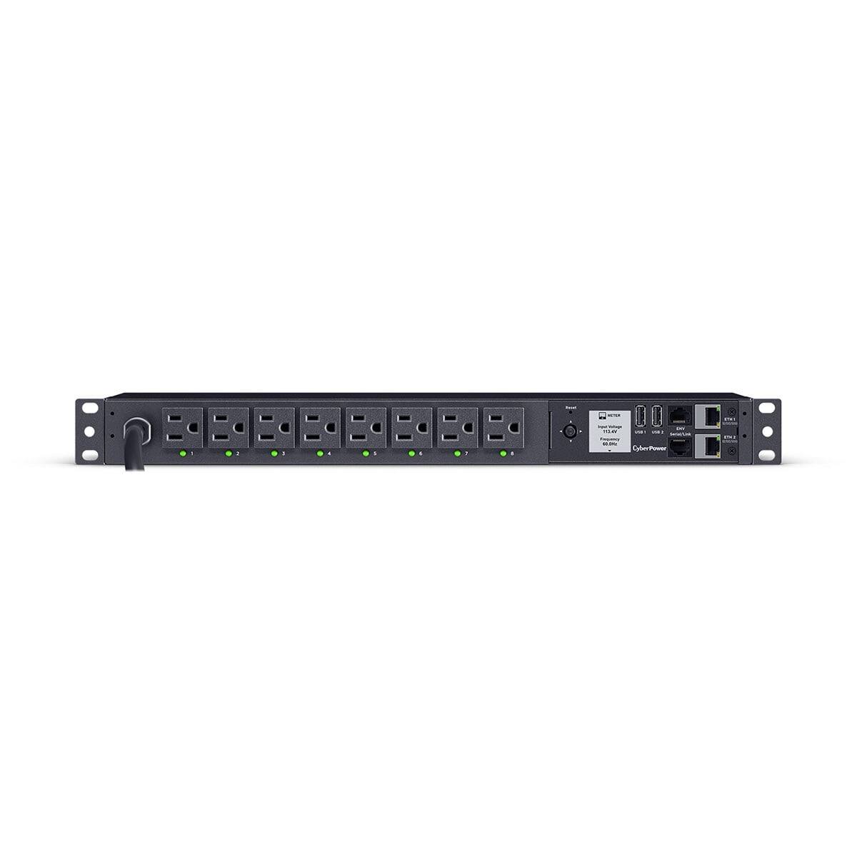 CyberPower PDU41001G Single Phase 100 120 VAC 15A Switched Black - Best Buy