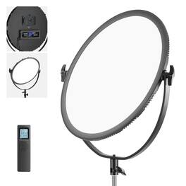 Neewer - 18" Ultra-Thin Bi-Color Round LED Light, 70W, 2.4G Remote, AC