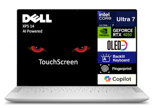 Dell XPS 14 AI Powered TouchScreen
Intel Core Ultra 7
NVIDIA GeForce RTX 4050
OLED
Backlit Keyboard
Fingerprint
Copilot