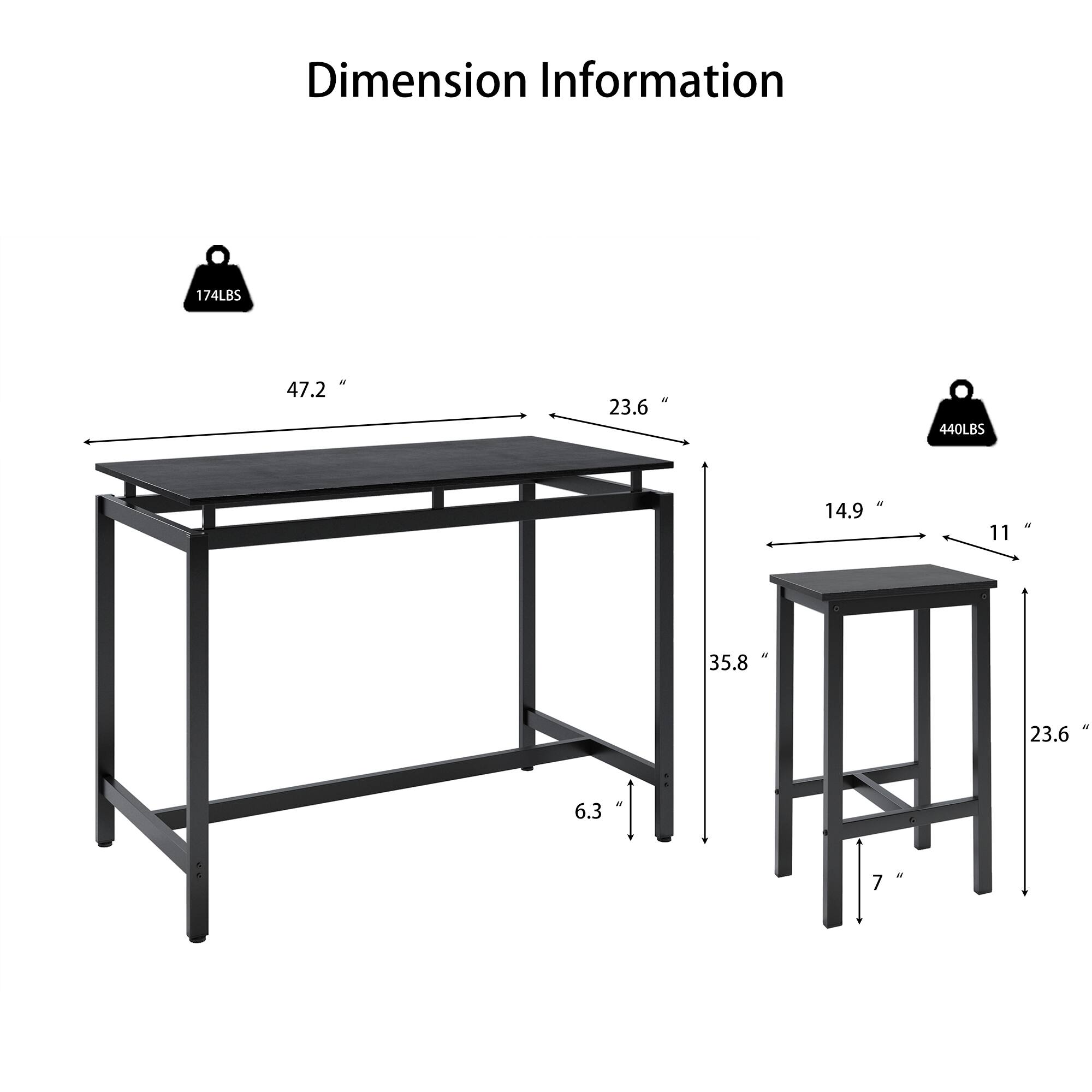 Dimension Information

- 174LBS
  - 47.2"
  - 23.6"
  - 35.8"
  - 6.3"

- 440LBS
  - 14.9"
  - 11"
  - 23.6"
  - 7"