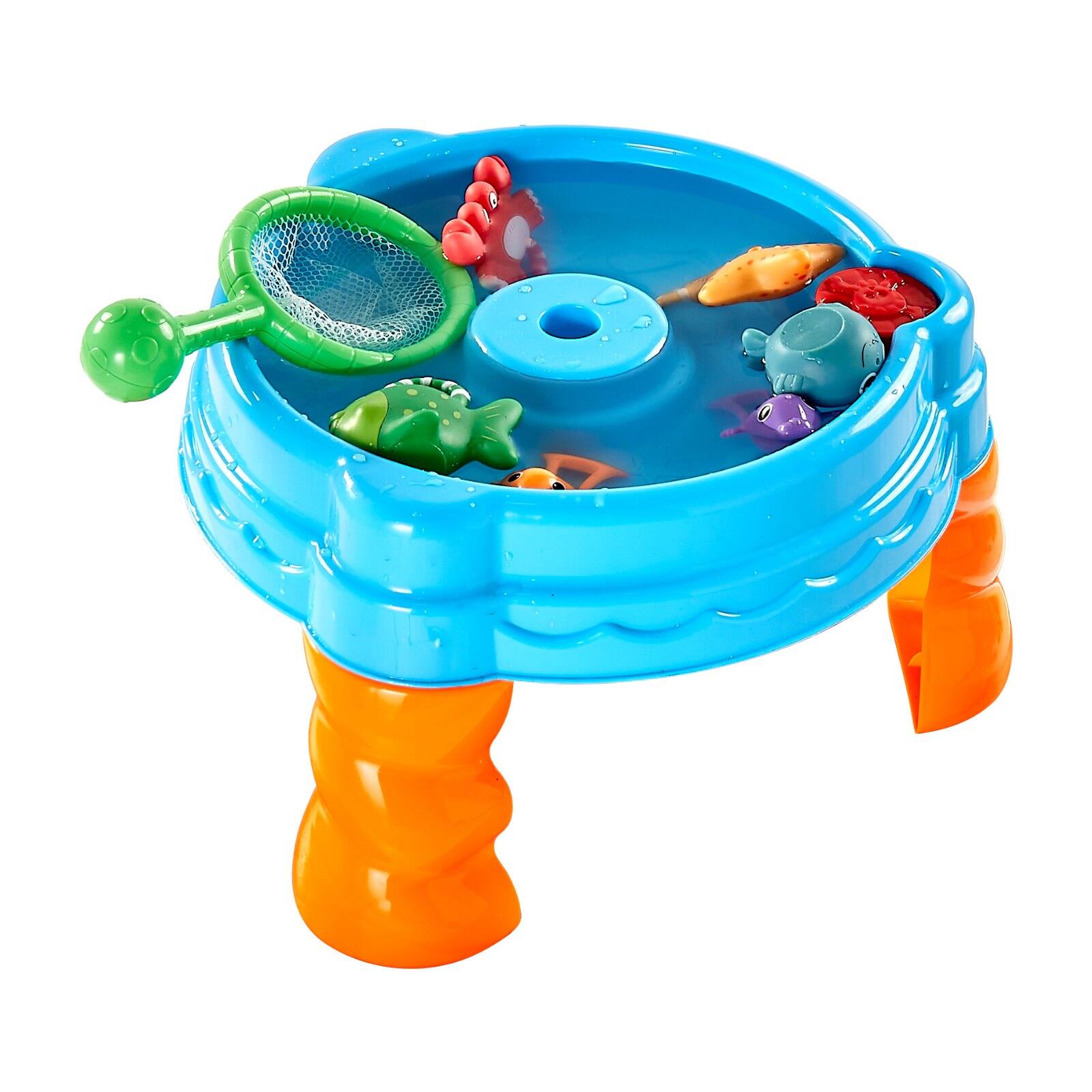 Alt View 8. Glintex - Water Activity Table for Toddlers, Fish & Splash Playset with 9PCS Accessories, Outdoor Sensory Toy for Kids Ages 3+.