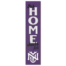 Jardine - NYU Violets 12" x 48" This Home Leaner - Purple