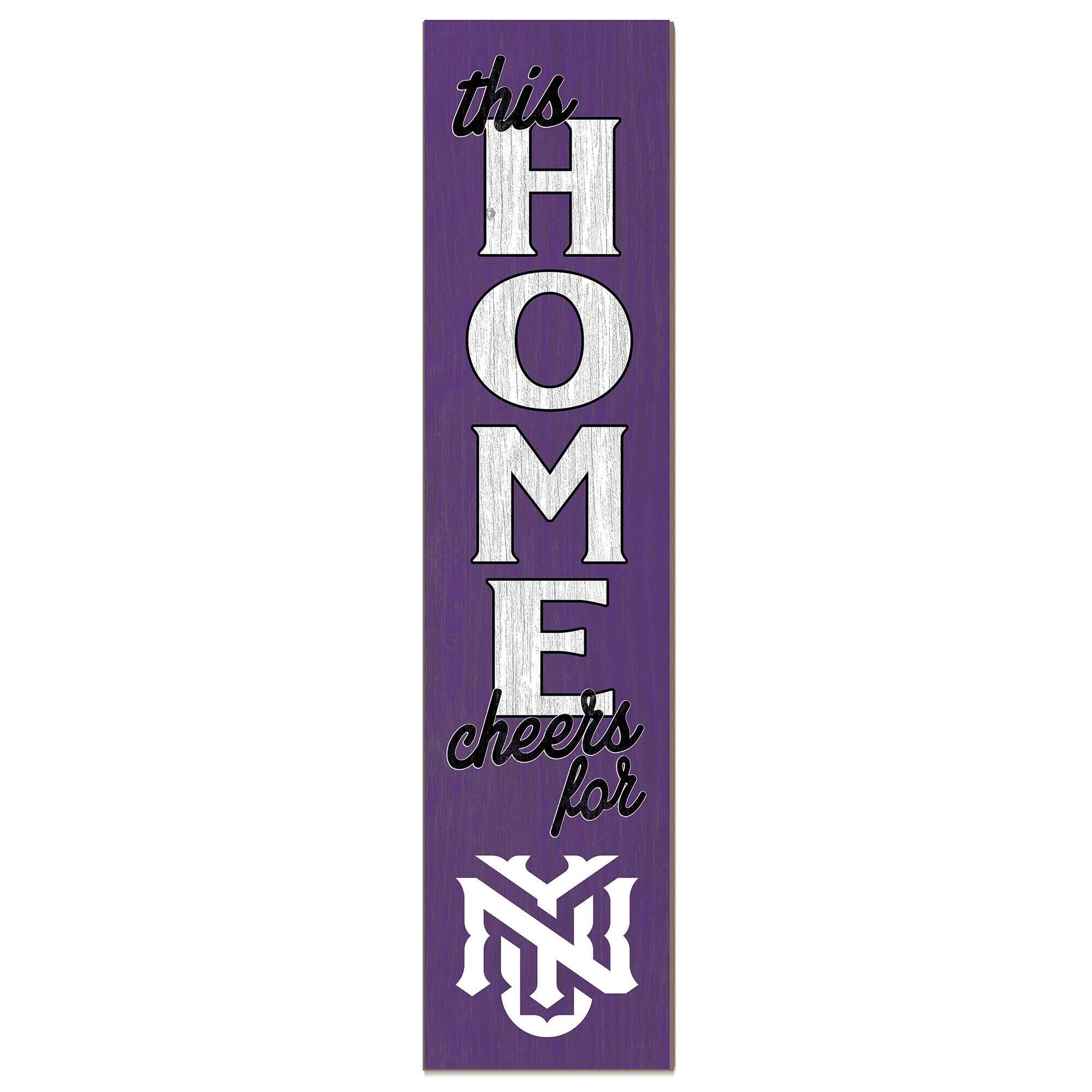 NYU Violets 12" x 48" This Home Leaner