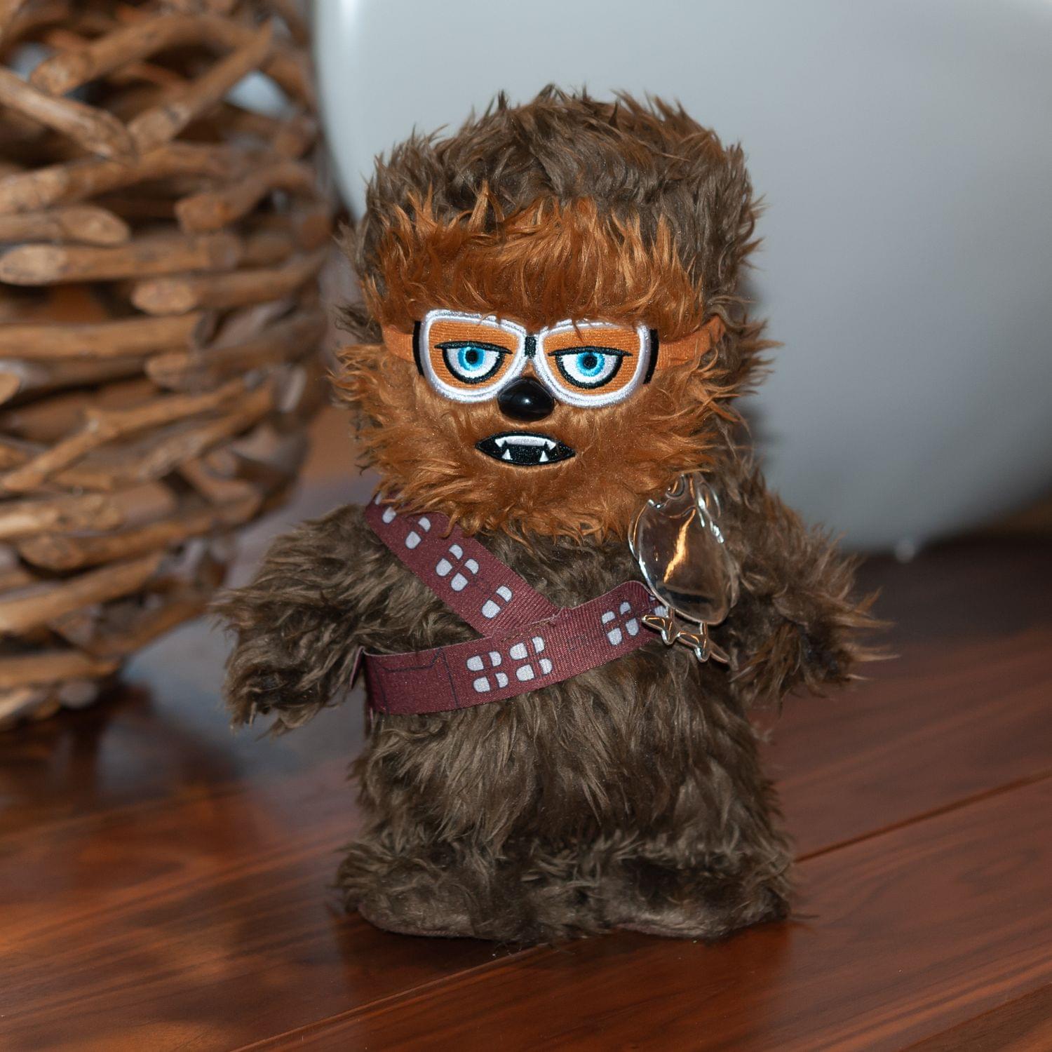 Alt View 4. Star Wars - Star Wars Chewbacca Walk n Roar Plush and Porg Pin | 12 inches - Brown.