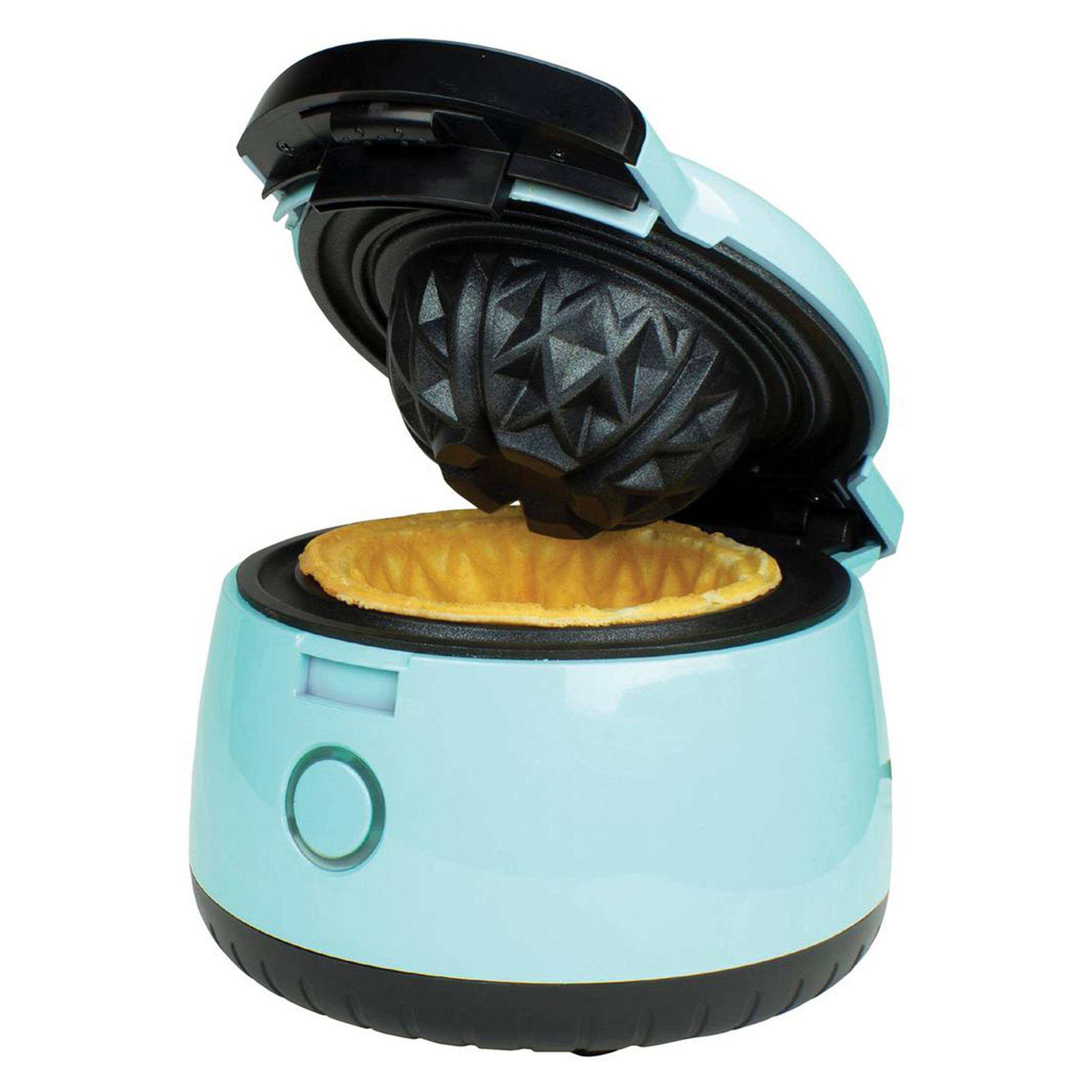 Alt View 4. Brentwood - Brentwood 5 Inch Electric Waffle Bowl Maker in Blue - Blue.