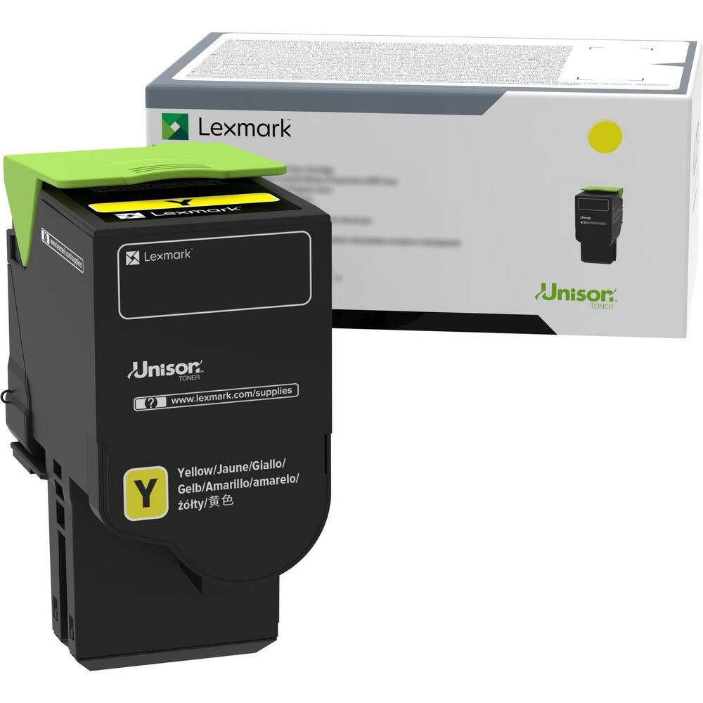 Lexmark Unison TONER  
www.lexmark.com/supplies  
Yellow/Jaune/Giallo/  
Gelb/Amarillo/amarelo/  
żółty/黄色