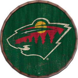 Fan Creations - Minnesota Wild 24" Cracked Color Barrel Top Sign - Multicolor