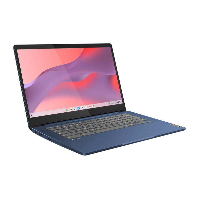 Alt View 1. Lenovo - Lenovo IdeaPad Slim 3 14" FHD Touchscreen,MediaTek Kompanio 520,4GB RAM,64GB eMMC,Chrome OS,Blue - Blue.