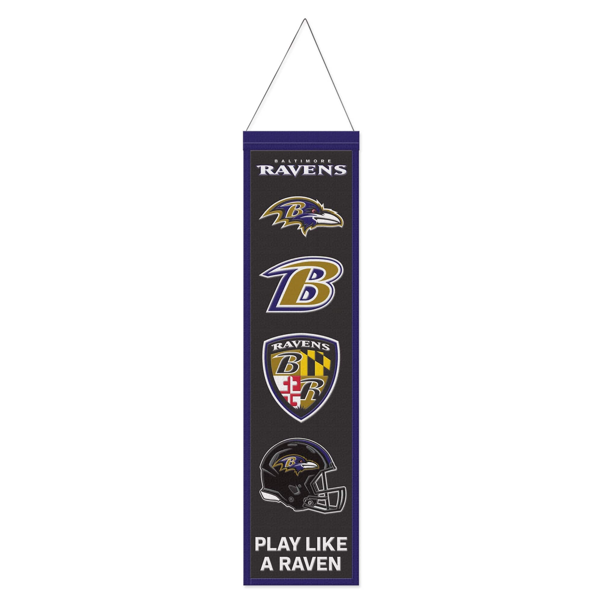 WinCraft - Baltimore Ravens 8" x 32" Evolution Banner - Multicolor