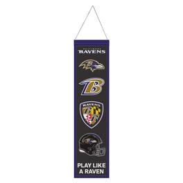 WinCraft - Baltimore Ravens 8" x 32" Evolution Banner - Multicolor