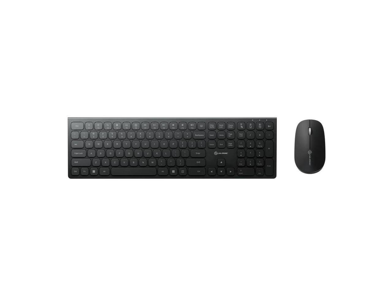 Alt View 7. Alogic - Alogic Echelon USB-C Wireless Mouse & Keyboard for Windows - Bluetooth/RF 5.0 - Black.