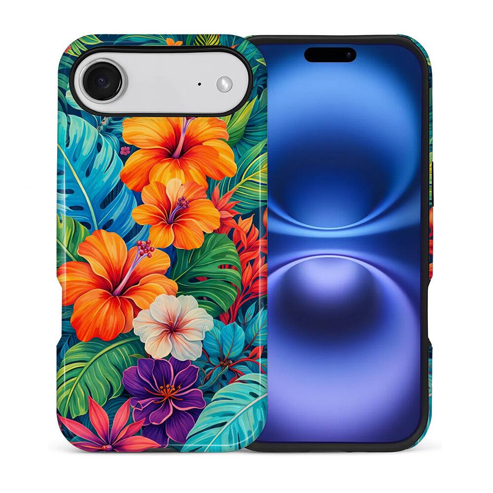 BUBM - Smartphone Case for iPhone - 2-Layer Durable Smartphone Protection Case - Island Flora - Island Flora for iPhone Air