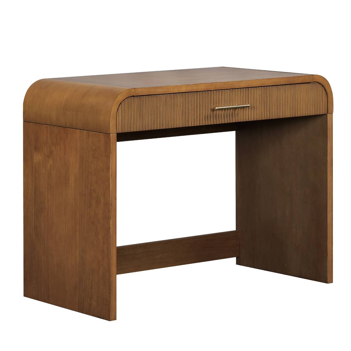 Alt View 9. Loheer - Loheer Makeup Vanity Table with Mirror, Espresso Finish and Touch Screen LED Lighting - Espresso.