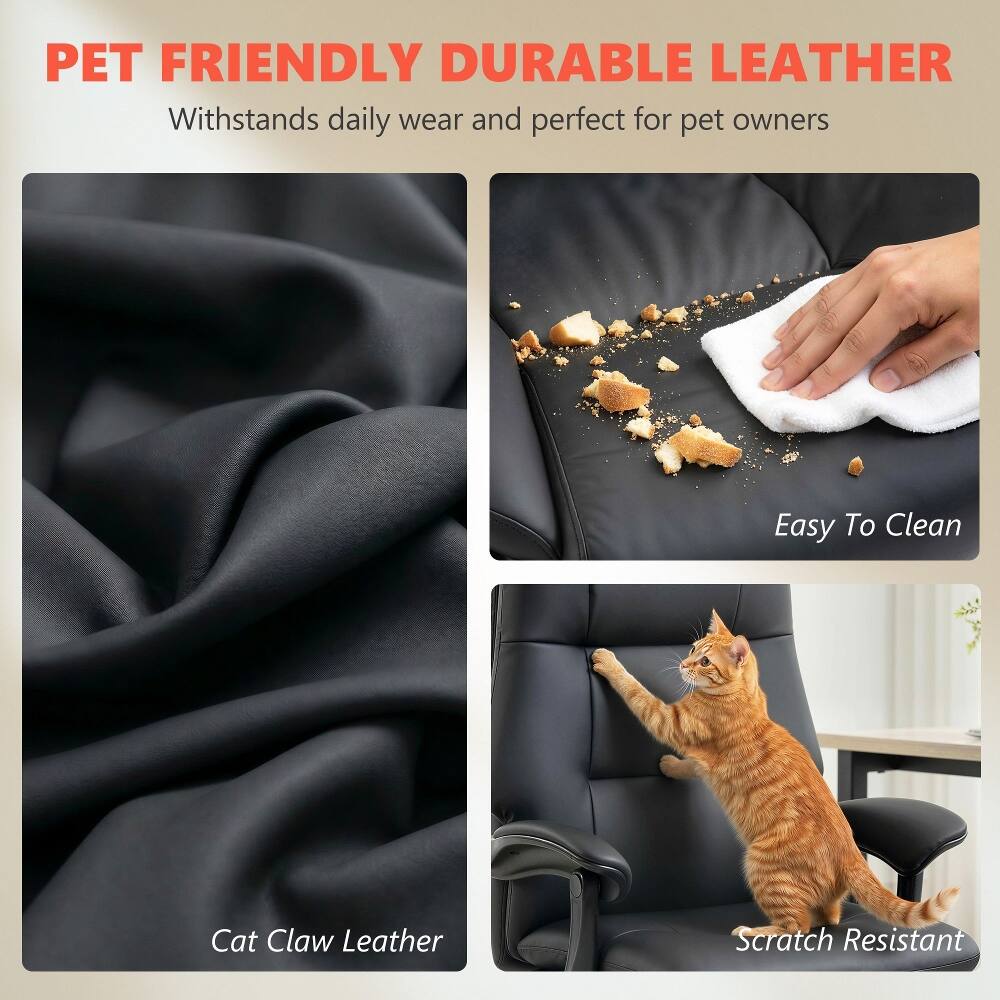 PET FRIENDLY DURABLE LEATHER  
Withstands daily wear and perfect for pet owners  

Easy To Clean  
Cat Claw Leather  
Scratch Resistant