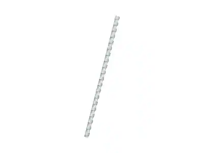 Front. Fellowes - 3/8" Plastic Binding Spine Comb, 55 Sheet Capacity, 100/Pack - White.