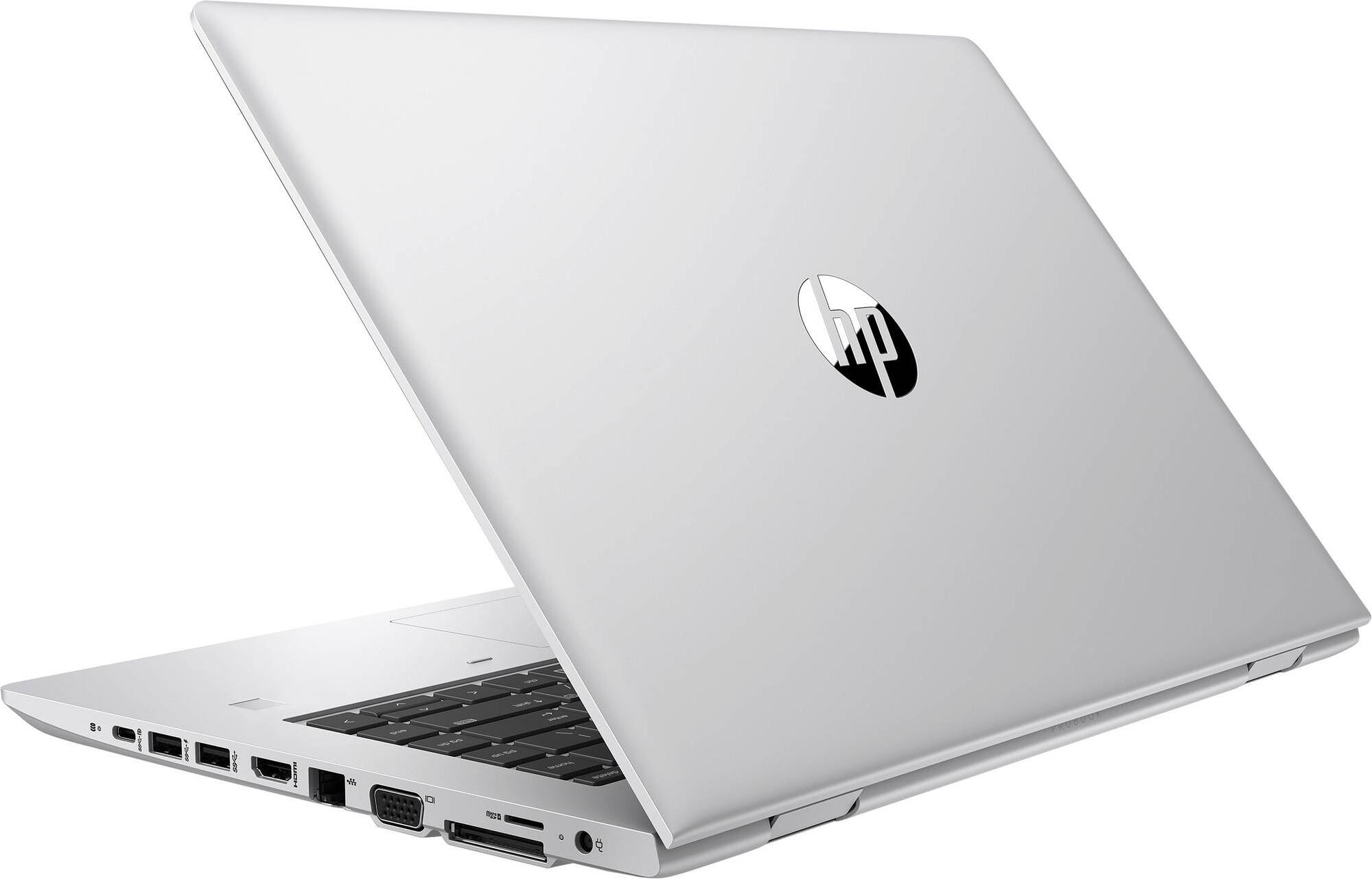 Back. HP - HP 640 G5 14" Refurbished Laptop - Intel Core i5-8265U with 16GB RAM - Intel UHD Graphics - 256GB SSD - Silver.