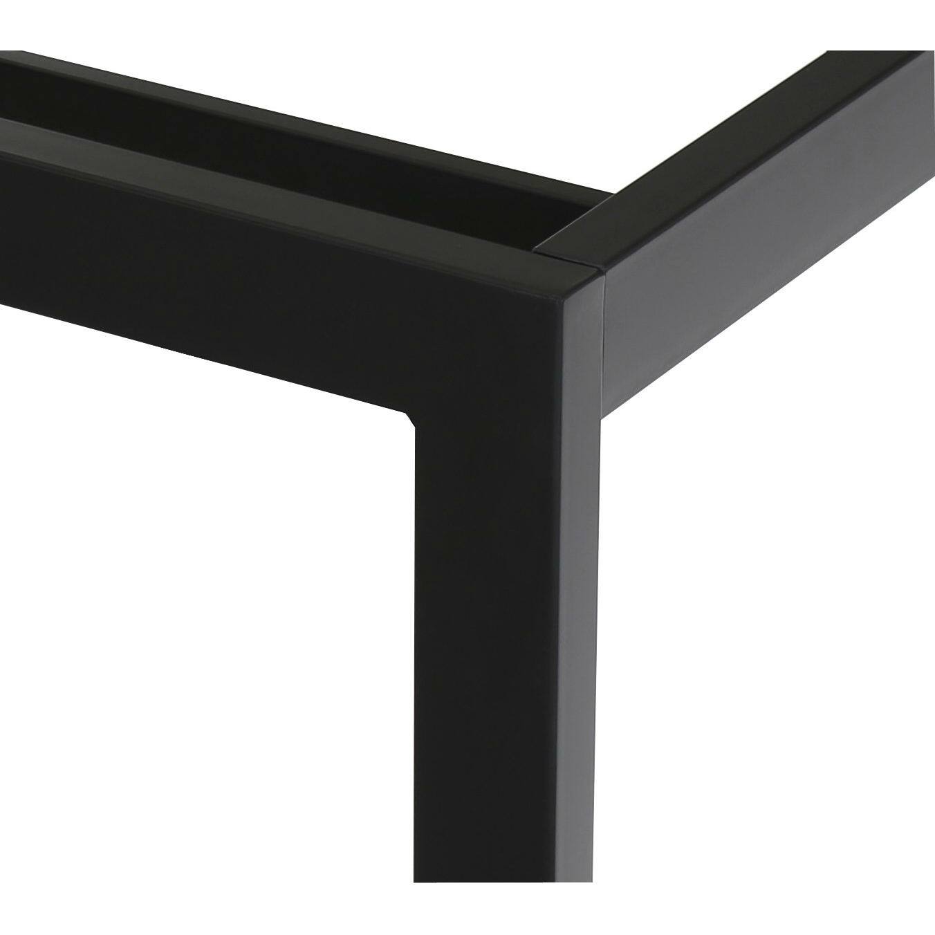 Back. Hivvago - Twin size Modern Heavy Duty Black Metal Platform Bed Frame - Black.