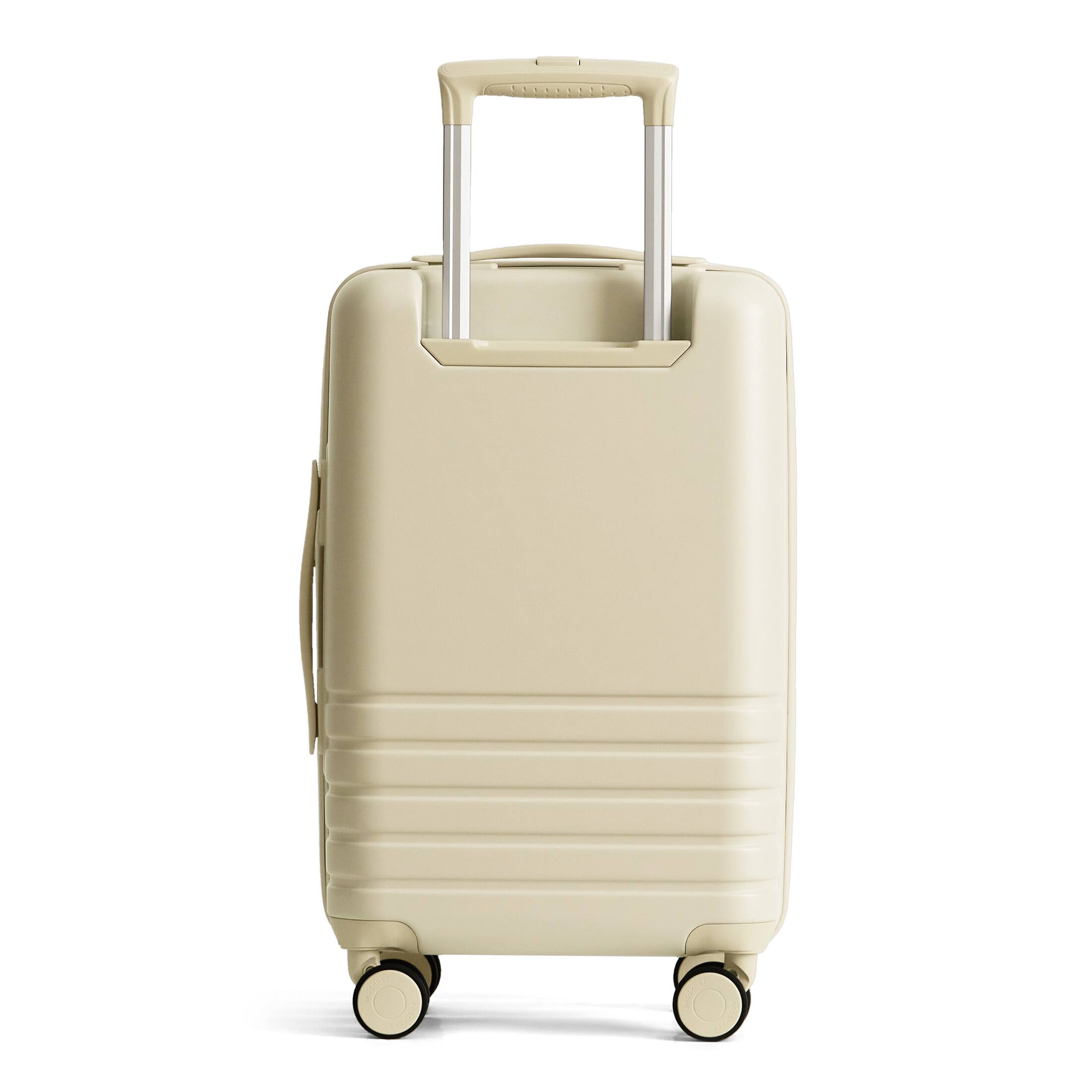 Angle. Bagsmart - Getaway 19" Carry-On Luggage, Lightweight Hardside Suitcase with 360 Double Spinner Wheels & TSA Lock - Light Yellow.