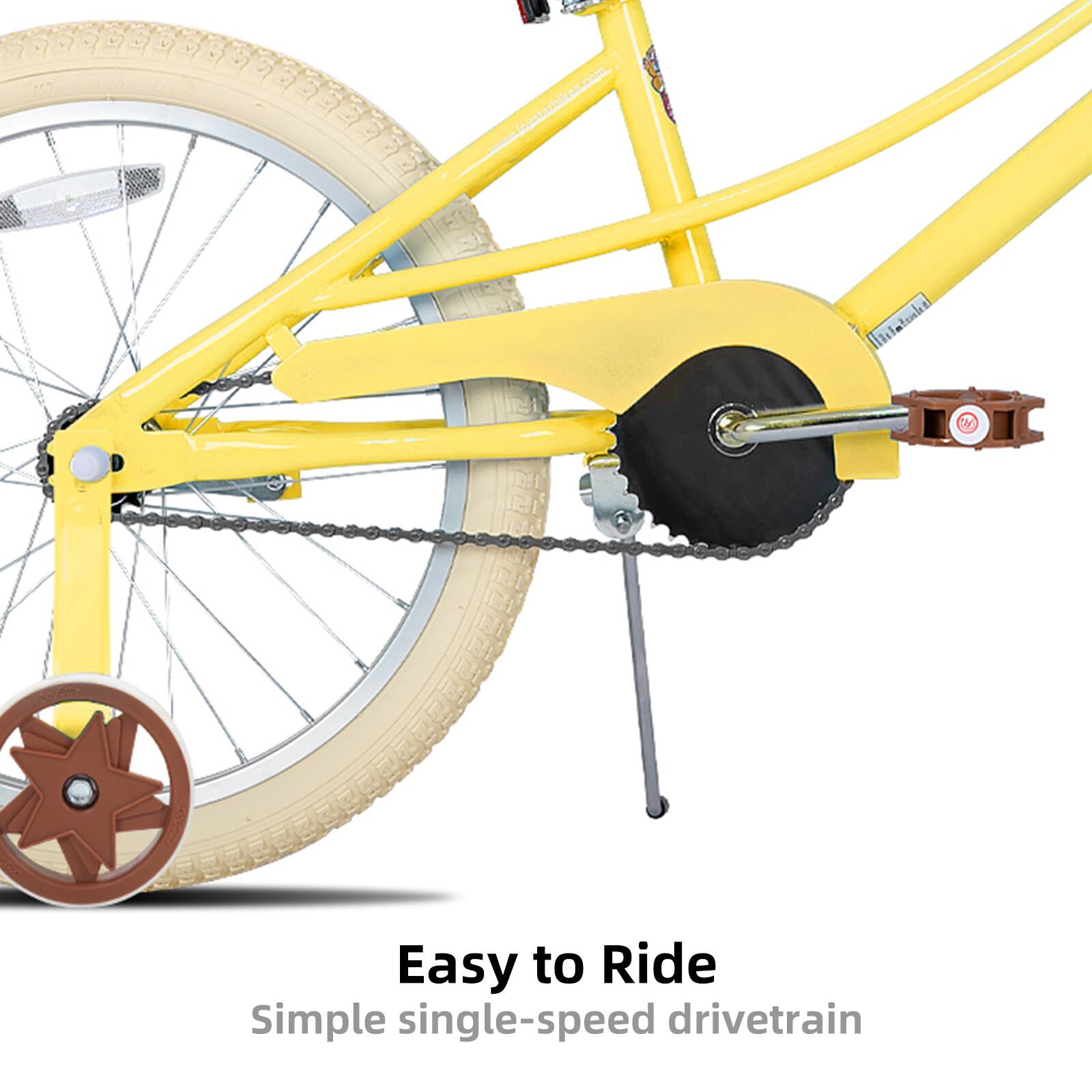 Easy to Ride  
Simple single-speed drivetrain