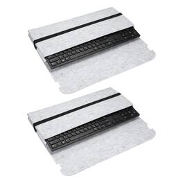 Unique Bargains - 2pcs 108 Keys Keyboard Case Sleeve (18.5x7.1x1.8 Inch) Dustproof Waterproof Carrying Case for Mechanical Keyboards - Gray