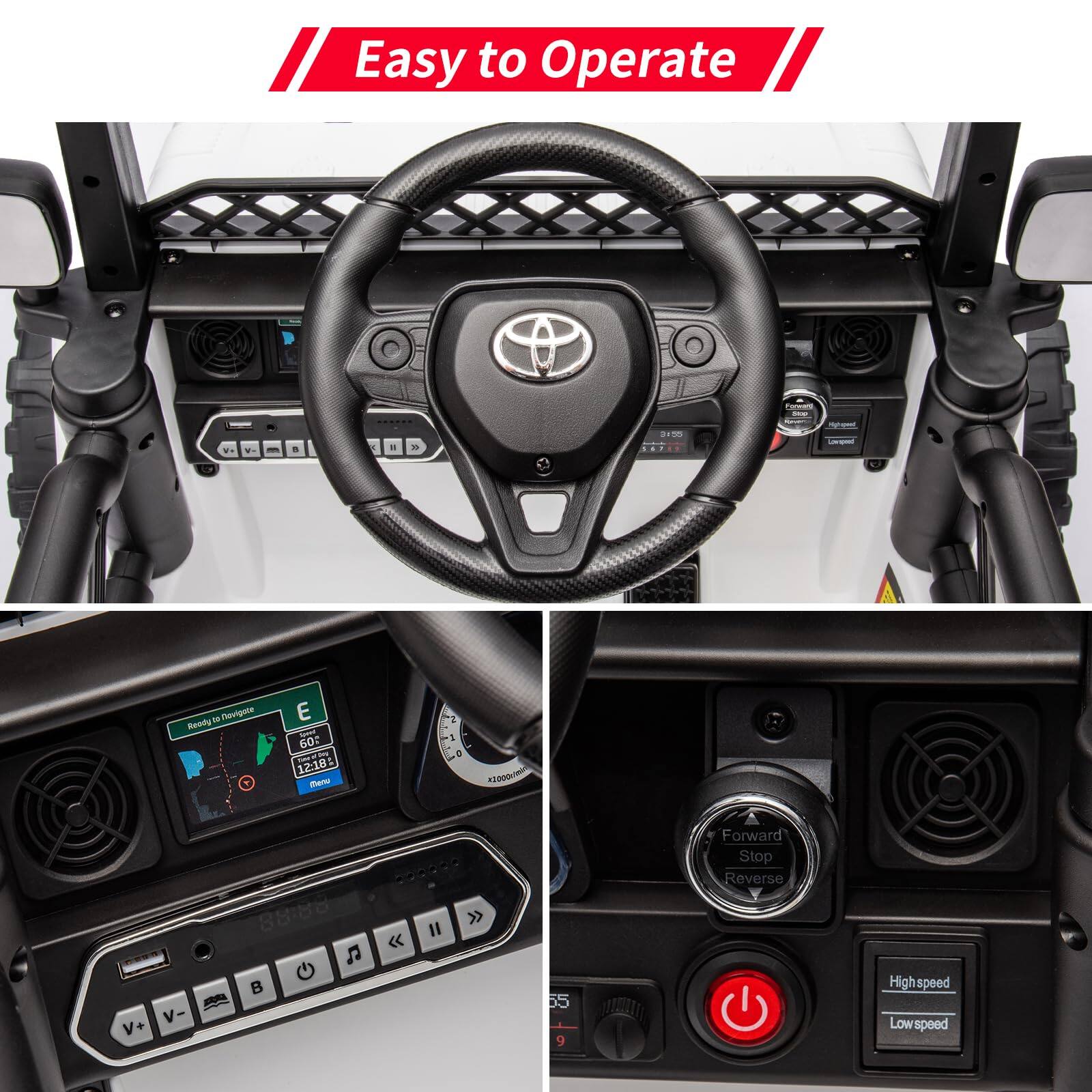 Easy to Operate

Forward Stop Reverse Highspeed Low speed