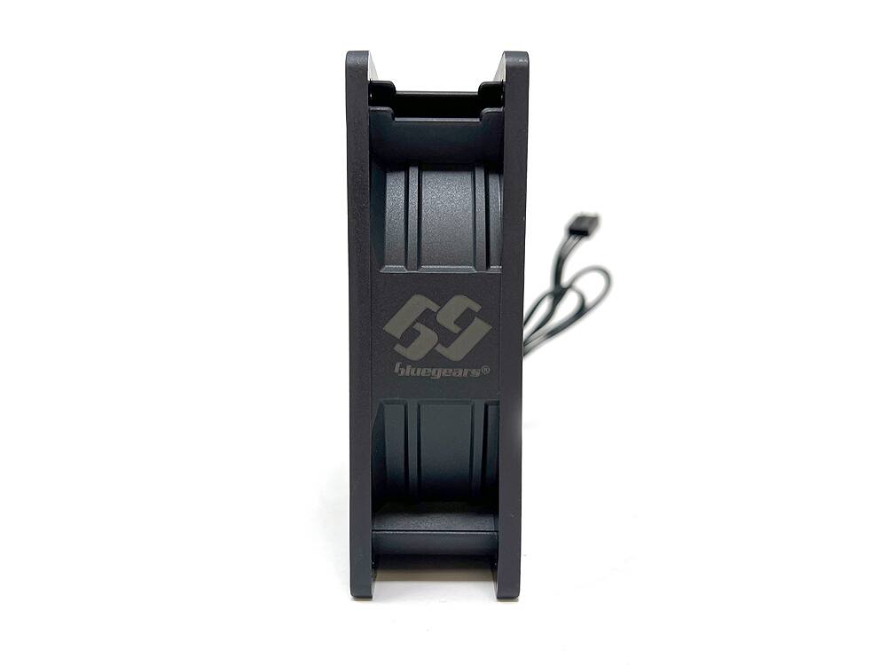 Left. Bluegears - b-BlasterPWM 120x38 2Ball PWM High Speed Fan ranging 1300 to 6500 RPM with 318 CFM - Black.