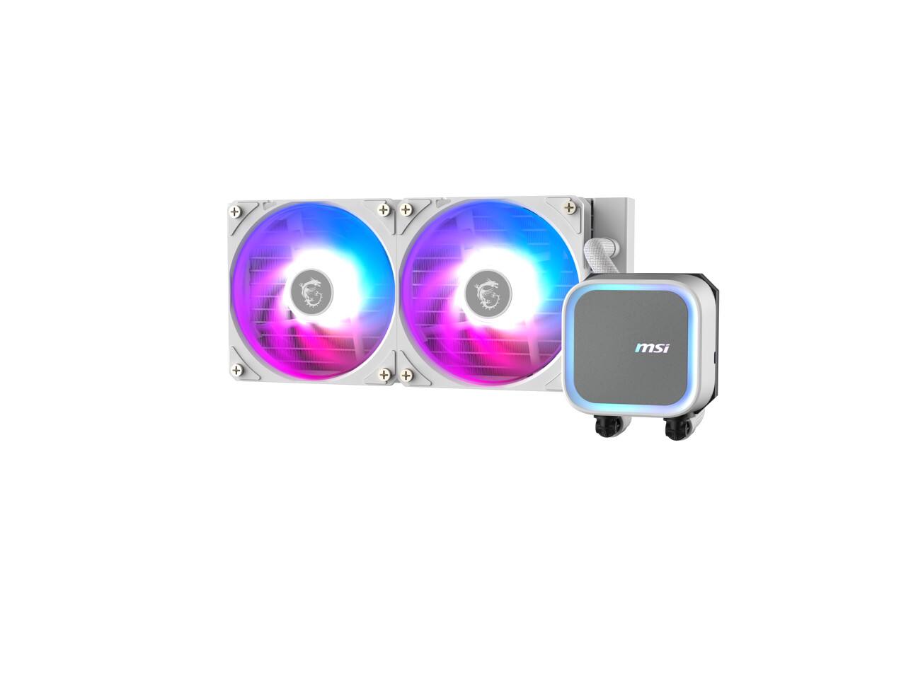 Angle. MSI - MAG Coreliquid A13 240 Cooling Fan/Radiator/Water Block/Pump - White.