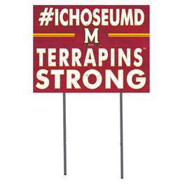 Jardine - Maryland Terrapins 18'' x 24'' I Chose Lawn Sign - Red