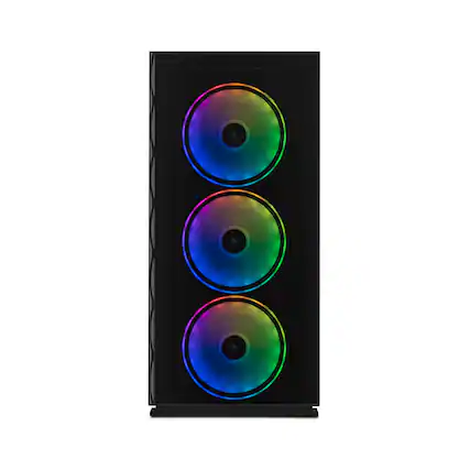 Front. YEYIAN - Yeyian Yari Gaming Desktop - Intel Core Ultra 5 245KF - NVIDIA Geforce RTX 4070 Super - 32GB DDR5 - 1TB NVMe SSD - Black.