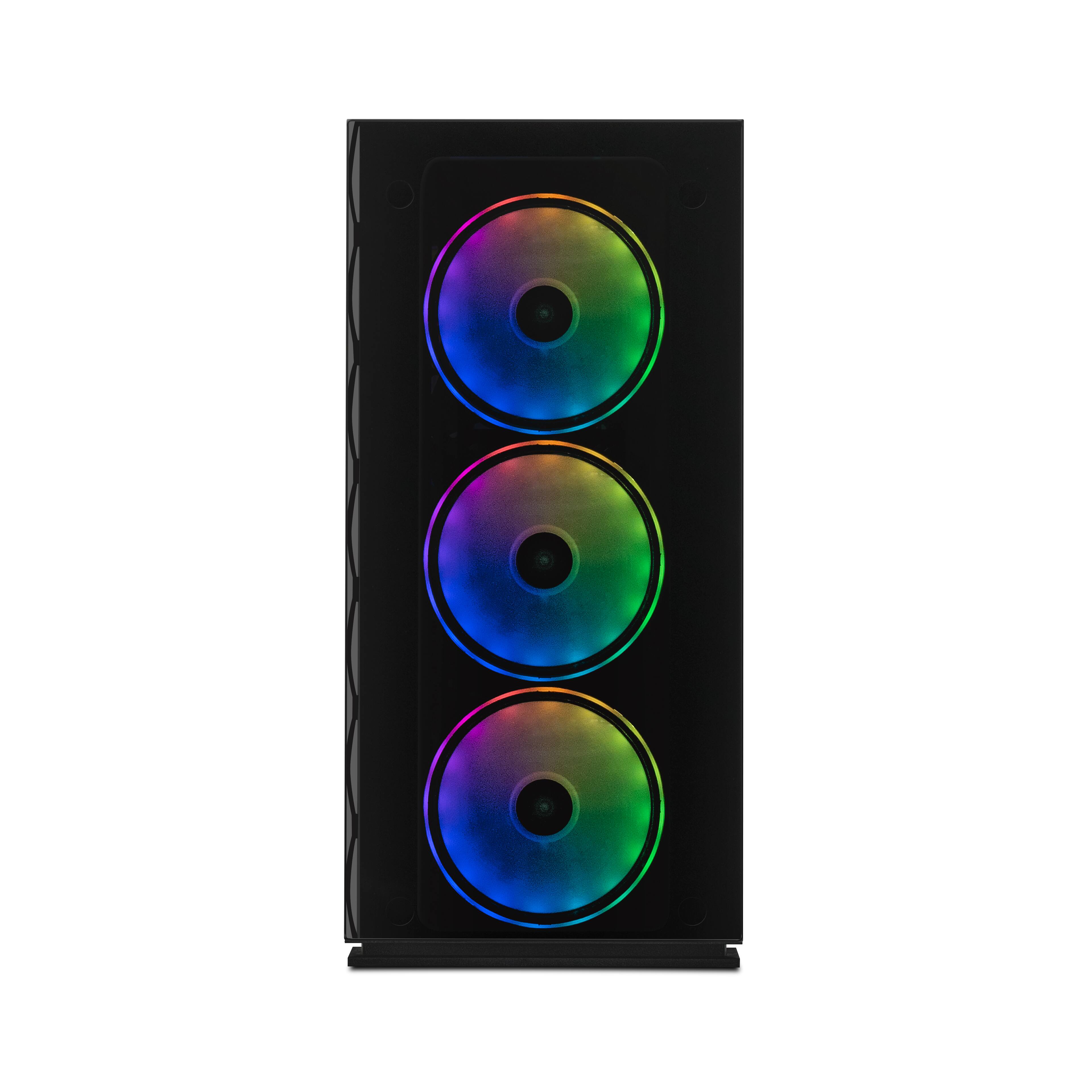 Front. YEYIAN - Yeyian Yari Gaming Desktop - Intel Core Ultra 5 245KF - NVIDIA Geforce RTX 4070 Super - 32GB DDR5 - 1TB NVMe SSD - Black.