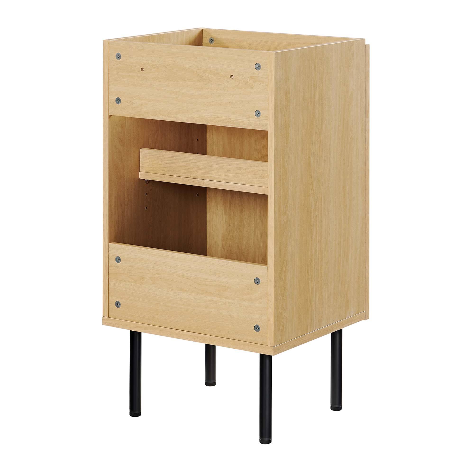 Alt View 2. Modway - Chaucer Bathroom Cabinet Basin Not Included by Modway - Oak.