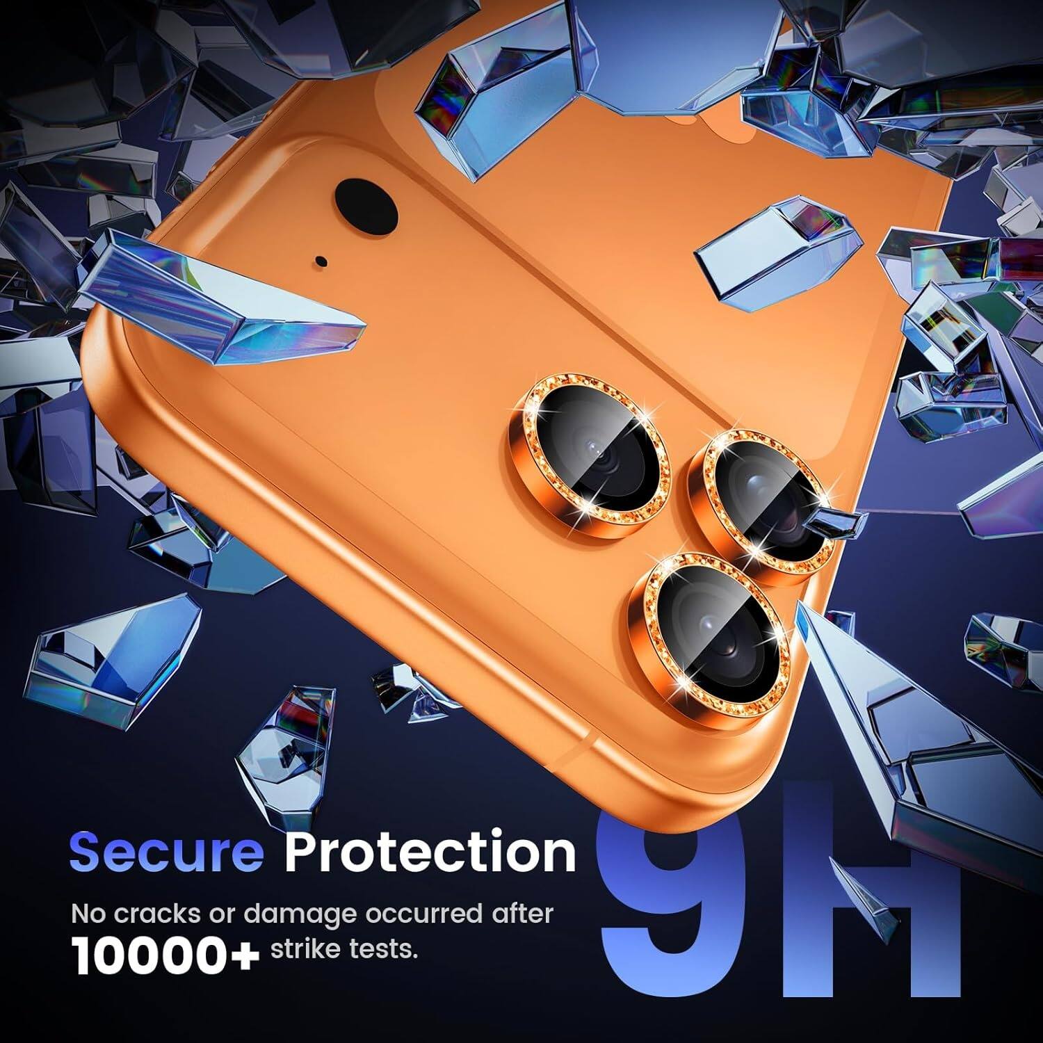 Secure Protection  
No cracks or damage occurred after 10000+ strike tests.  
9H