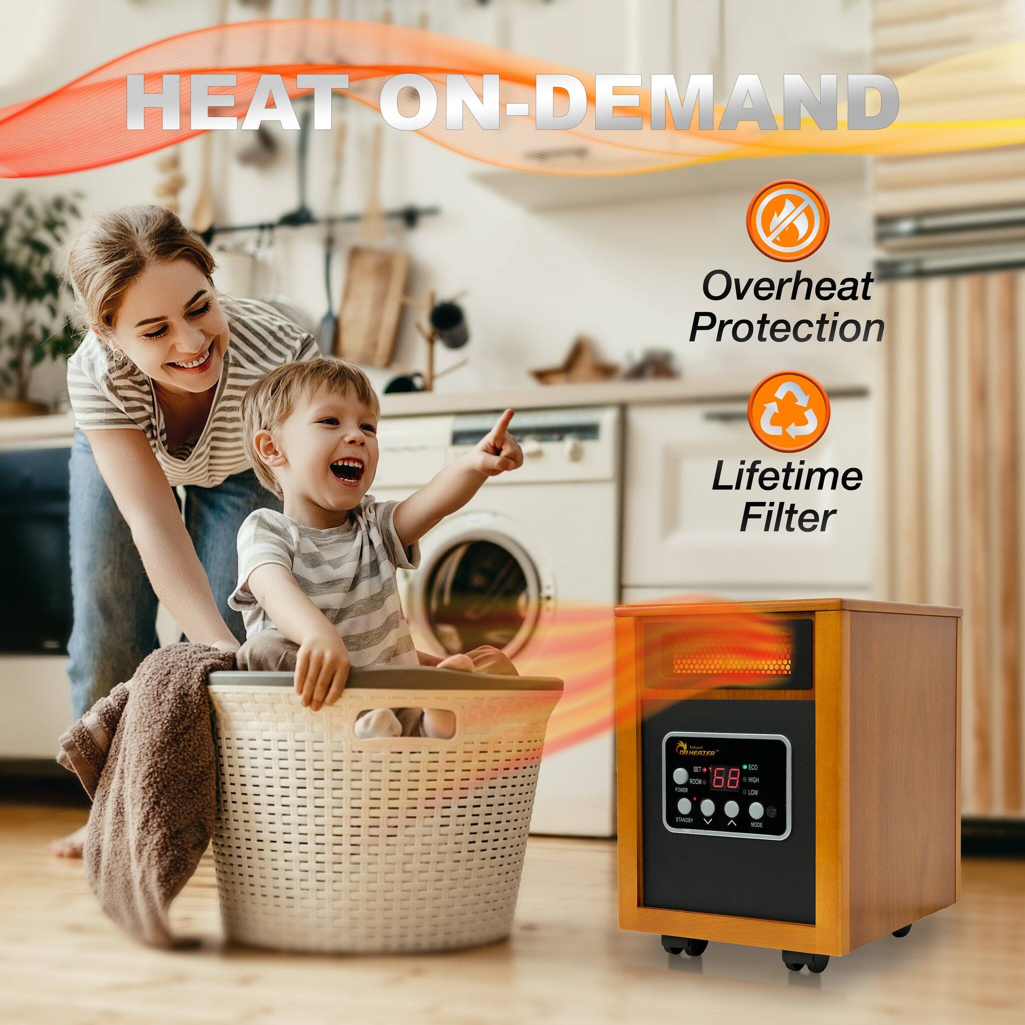 HEAT ON-DEMAND  
Overheat Protection  
Lifetime Filter