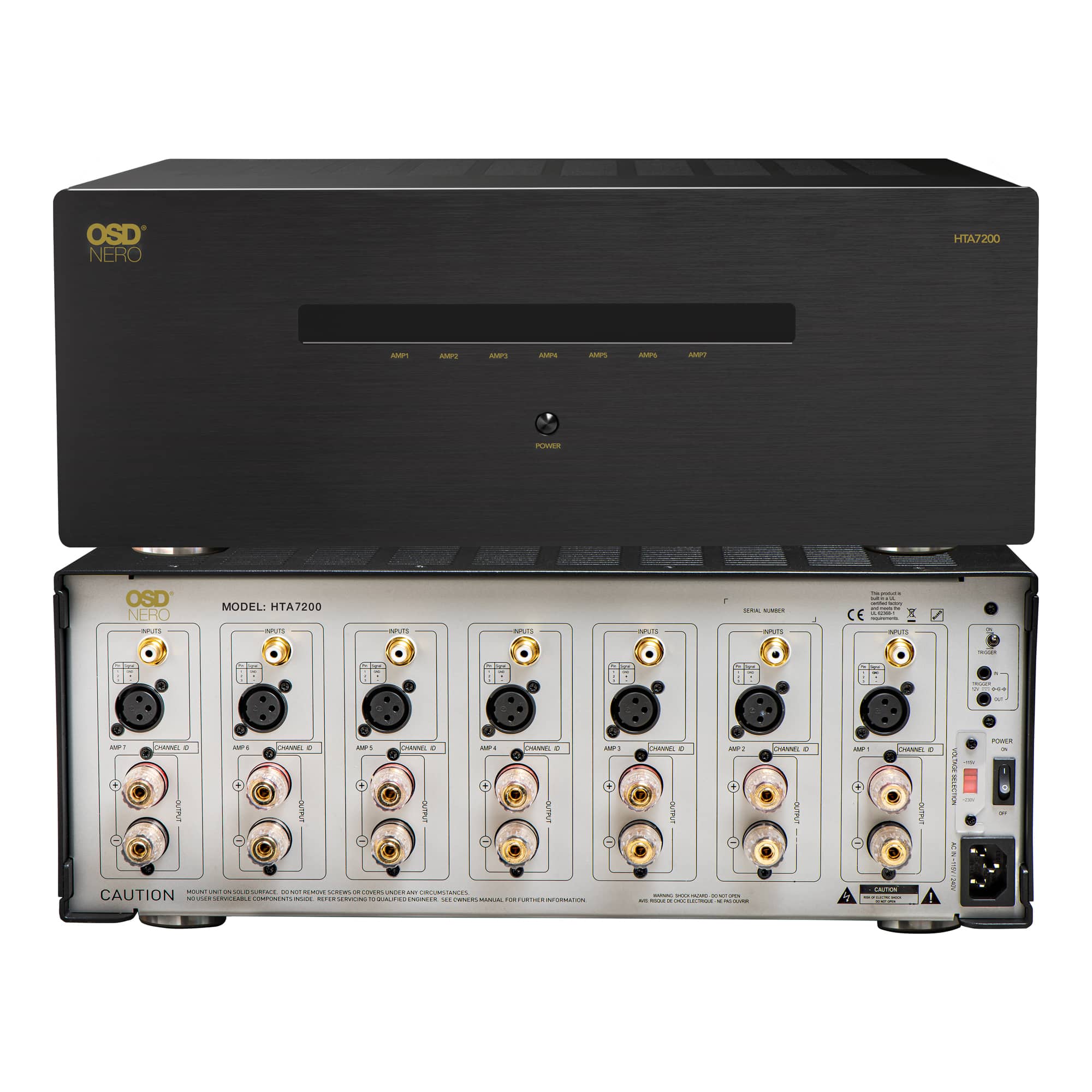 OSD Audio - HTA7200 Multi Channel (7X) 145W/Ch Home Theater Amplifier