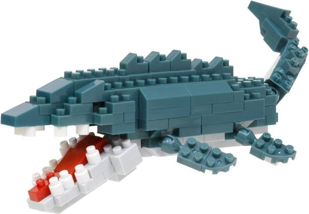 Front. PopMarket - Nanoblock - Dinosaurs - Collection Series - Mosasaurus Building Kit - COLLECTIBLES - Multicolor.