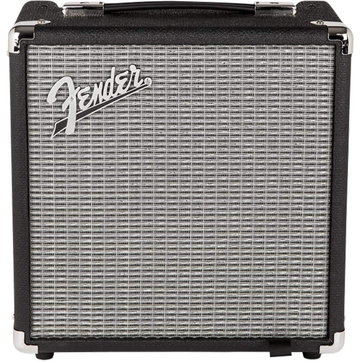 Fender - Rumble 15 (V3) Bass Amplifier with 8" Speaker, Black/Silver