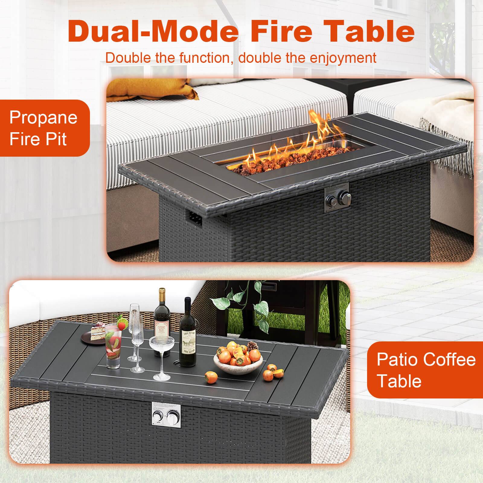 Dual-Mode Fire Table  
Double the function, double the enjoyment  

Propane Fire Pit  

Patio Coffee Table