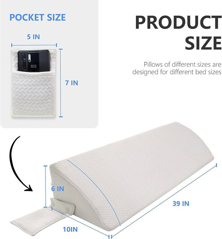 POCKET SIZE  
5 IN  
7 IN  

PRODUCT SIZE  
Pillows of different sizes are designed for different bed sizes  
6 IN  
10 IN  
39 IN