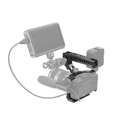 Front. Smallrig - SmallRig Full Camera Cage Arri Locating Handle Kit for Sony A6600.